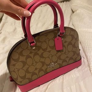 Mini Coach Bag - Brown/Pink. NWT